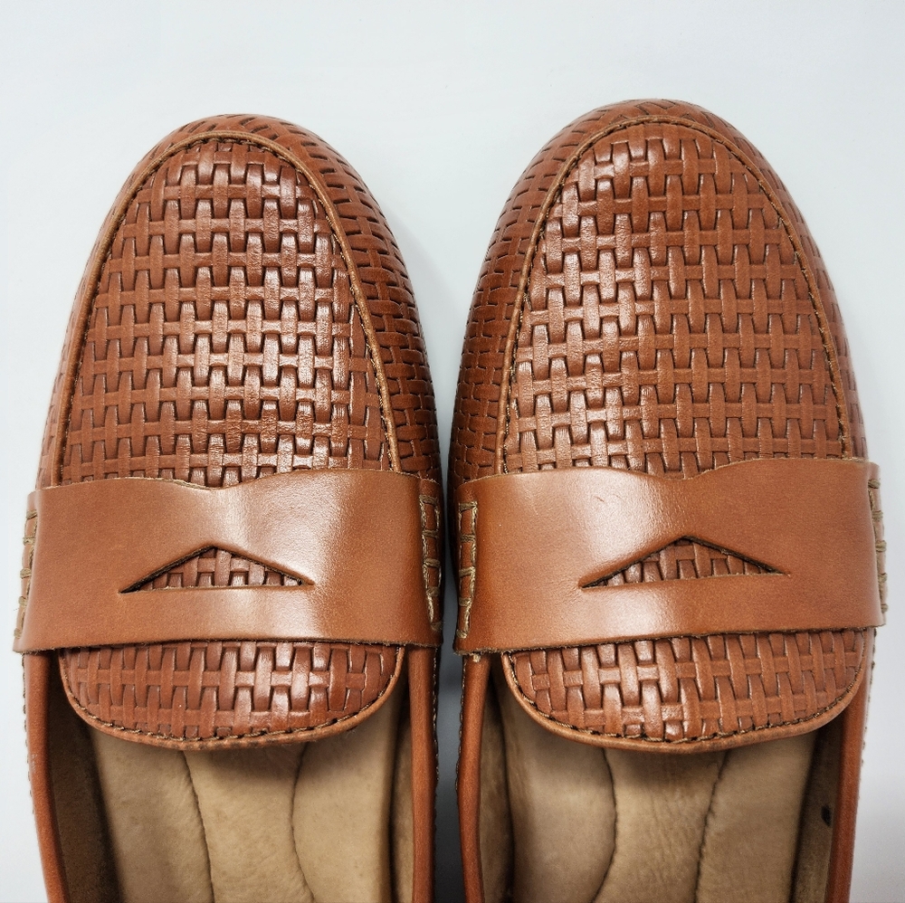 Born Malena Woven Leather Driving Loafers - Picture 3 of 12